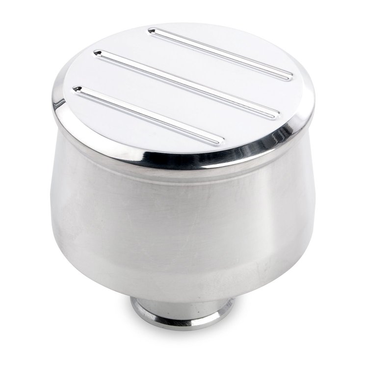 Billet Push In Breather with Ball Mill Top