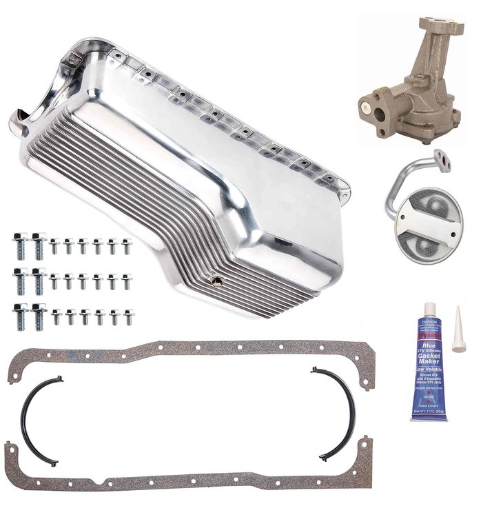 Finned Aluminum Oil Pan Kit for Small Block Ford 289-302