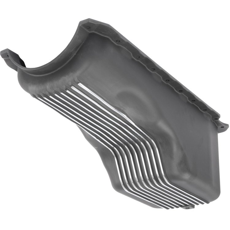 Finned Aluminum Oil Pan for 1965-1990 Big Block Chevy Gen IV (Passenger Side Dipstick)