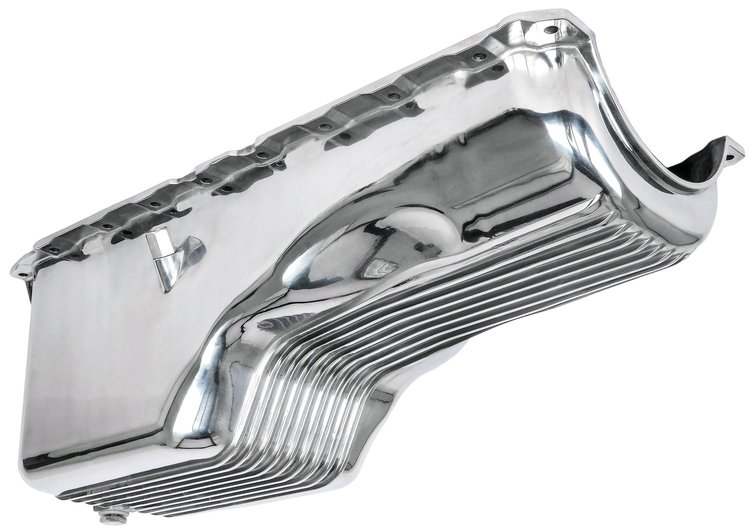 Finned Aluminum Oil Pan for 1991-2000 Big Block Chevy Gen V & VI (Passenger Side Dipstick)