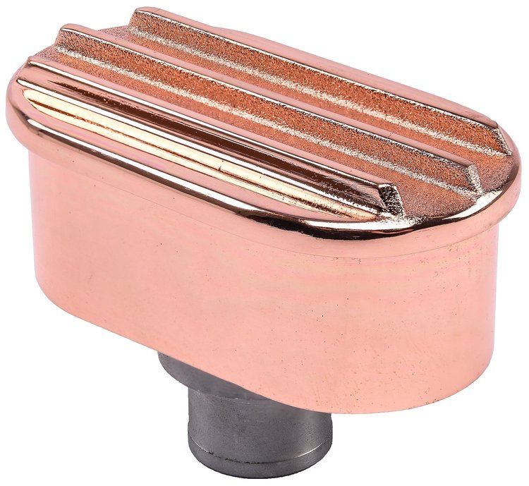Finned Valve Cover Push-In Breather [Copper]