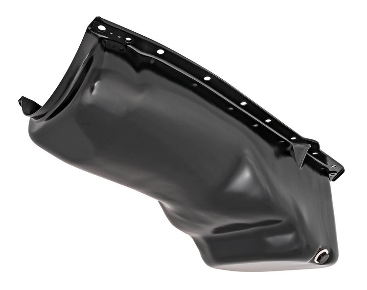 Stock-Style Replacement Oil Pan for 1964-1980 Oldsmobile 330, 350, 400, 425, 455 [Black]