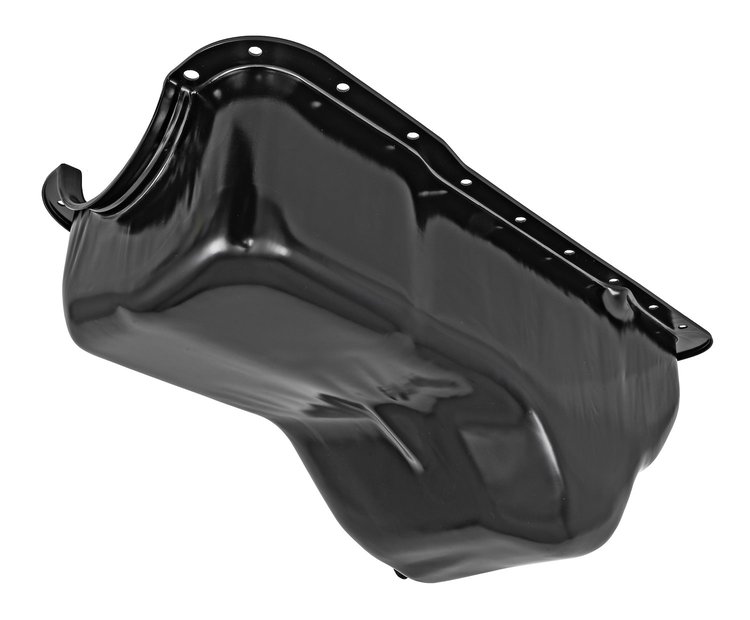 Stock-Style Replacement Oil Pan Fits Select 1980-1998 Ford Bronco, E-Series Vans, F-Series Trucks w/5.0L 302 Engine [Black]
