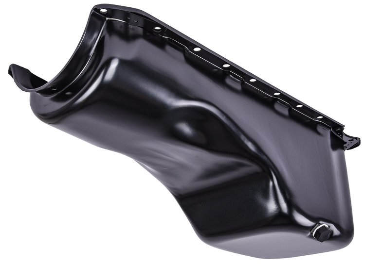 Stock-Style Replacement Oil Pan for 1965-1990 Big Block Chevy Mark IV [Black Painted Finish]