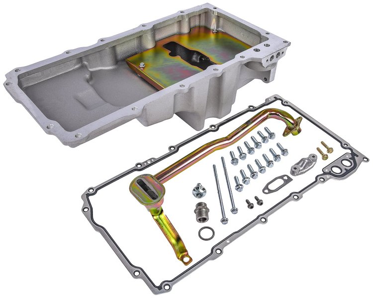 Retrofit Oil Pan for GM LS Series Engine Swaps [Natural Cast Aluminum]