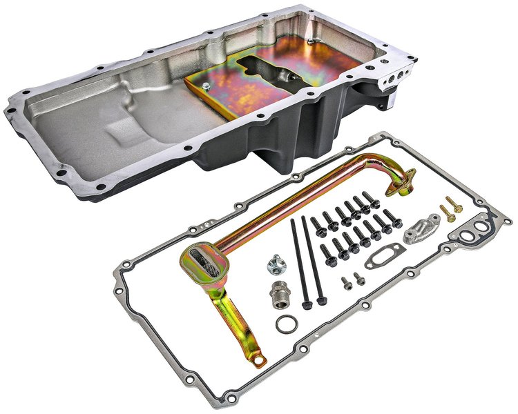 Retrofit Oil Pan for GM LS Series Engine Swaps [Black Cast Aluminum]