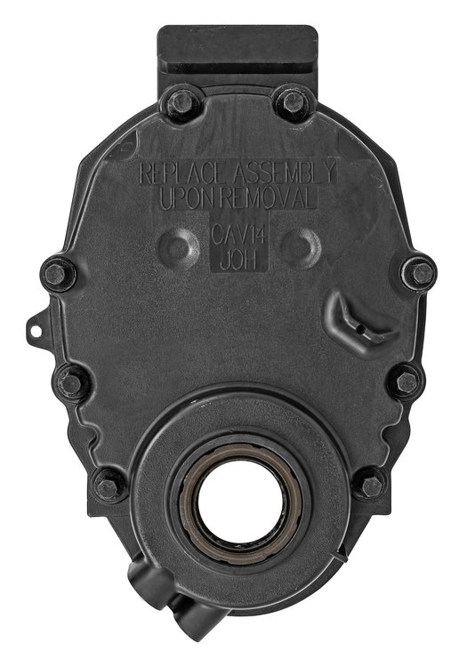 Timing Cover for 1987-2002 Small Block Chevy 5.0L & 5.7L V8 Truck Engines [Black]