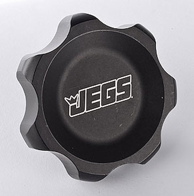 Valve Cover Push In Breather Block-Off and Filler Cap Black Anodized