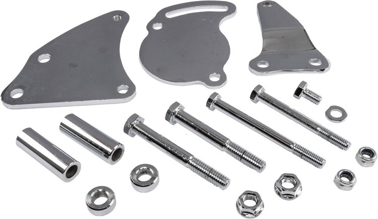 Power Steering Pump Bracket GM Type II Chrome