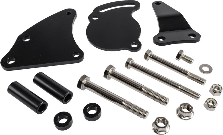Power Steering Pump Bracket GM Type II Black