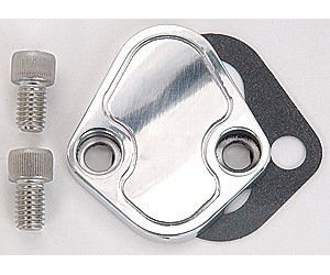 Fuel Pump Block-Off Plate Big Block Chevy, Ford and Pontiac Polished