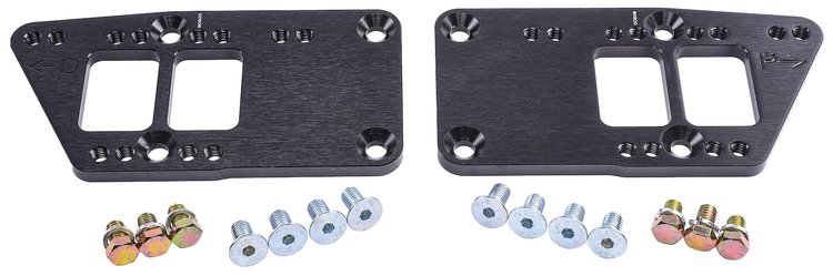 LS Engine Swap Motor-Mount Adapters Billet Aluminum [Adapts Chevy Motor-Mounts to LS-Series Engine]