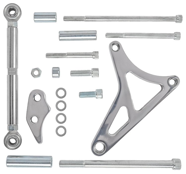 Alternator Bracket Mounting Kit for 1987-1993 Ford Mustang 5.0L [Polished Finish]