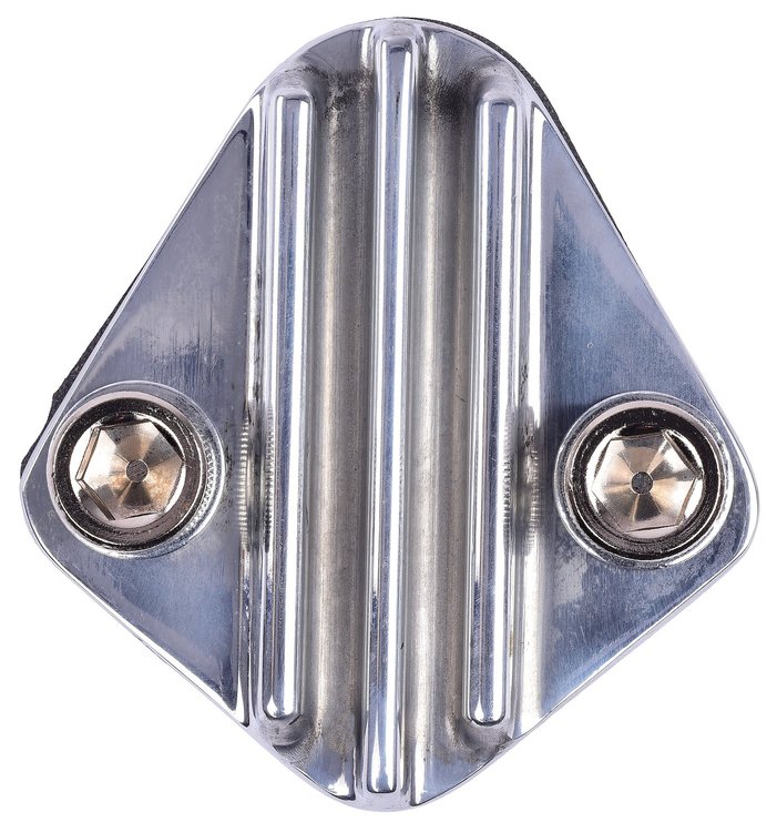 Fuel Pump Block-Off Plate Big Block Chevy [Cast Aluminum, Polished]