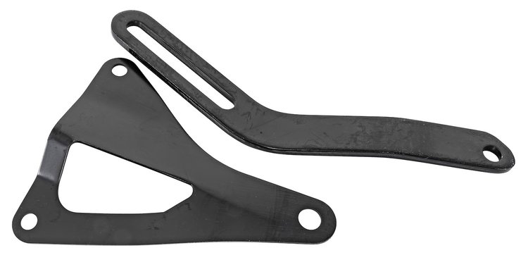 Upper & Lower Alternator Bracket for 1965-1973 Small Block Ford [Black]