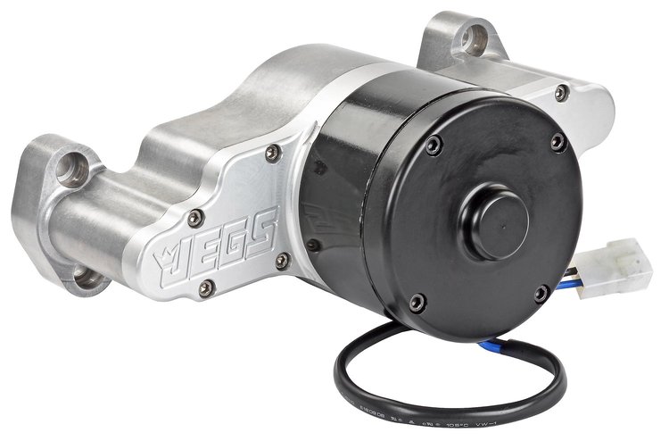 Electric Water Pump for Small Block Chevy [50 GPM, Clear Anodized]