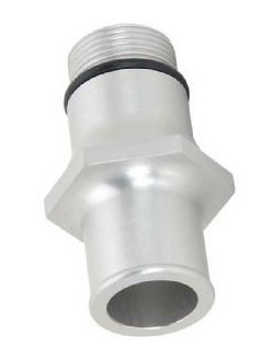 O-Ring Style Hose Adapter 1-1/4 in. Clear Anodized