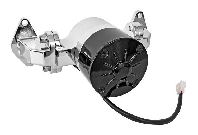 Electric Water Pump, 35 GPM for Big Block Ford [Chrome]