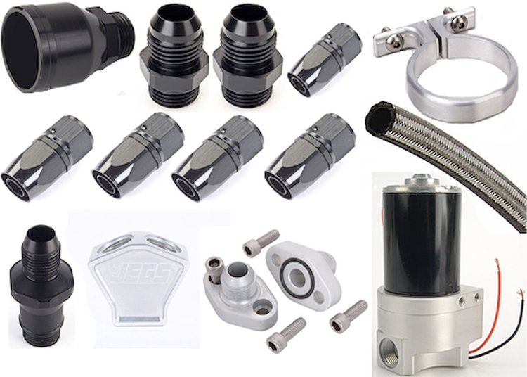 Remote Water Pump and Plumbing Kit for Small Block Chevy