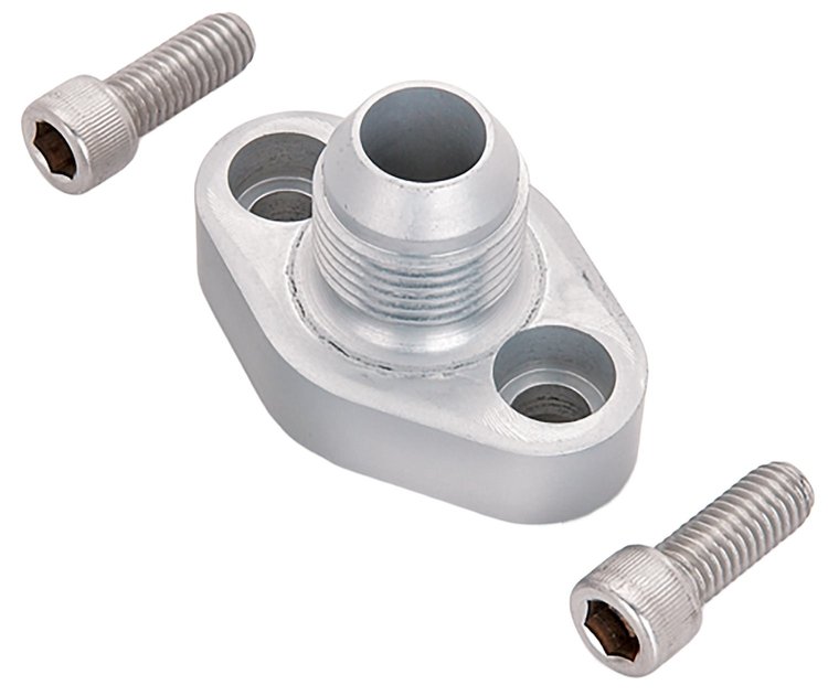 Remote Electric Water Pump -12AN Block Adapter for Small Block Chevy