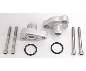 Remote Electric Water Pump -12AN Block Adapters for Small Block Ford