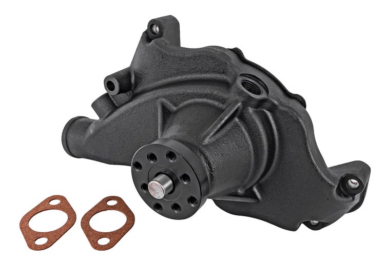 Premium High-Flow Short-Style Aluminum Water Pump Fits Select 1965-1970 Big Block Chevy 396-454 V8 [Black]