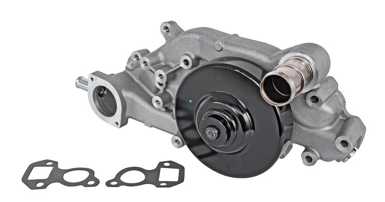 OEM-Style Water Pump For 1997-2006 GM Gen III/IV LS Engines, with Pulley [Satin]