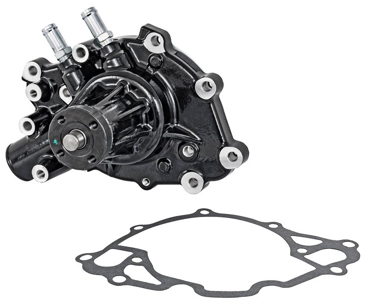 Premium High-Flow Aluminum Water Pump for 1966-1977 Small Block Ford 289, 302, & 351W Engines [Black]