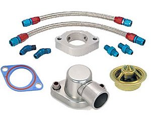 Small Block Chevy Water Bypass Kit With Water Neck