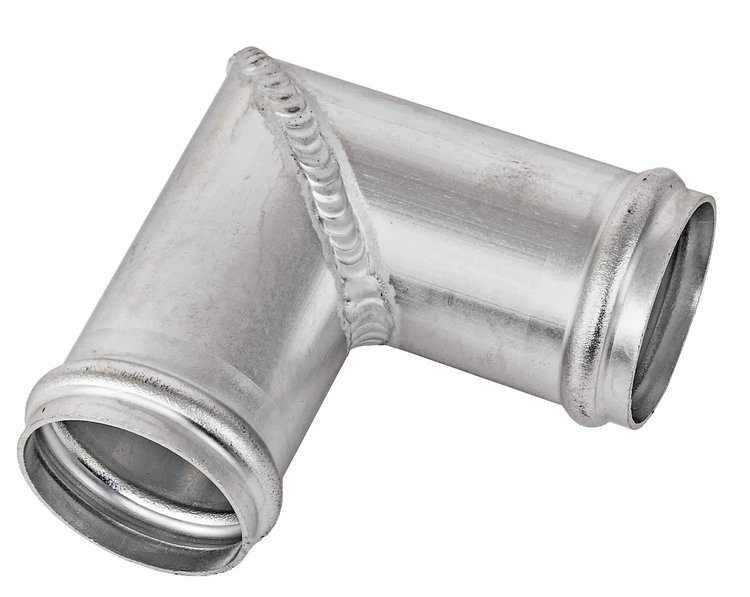 Aluminum Radiator Hose Connector, 90 Degree Elbow [1 3/4 in. O.D. Inlet/Outlet]