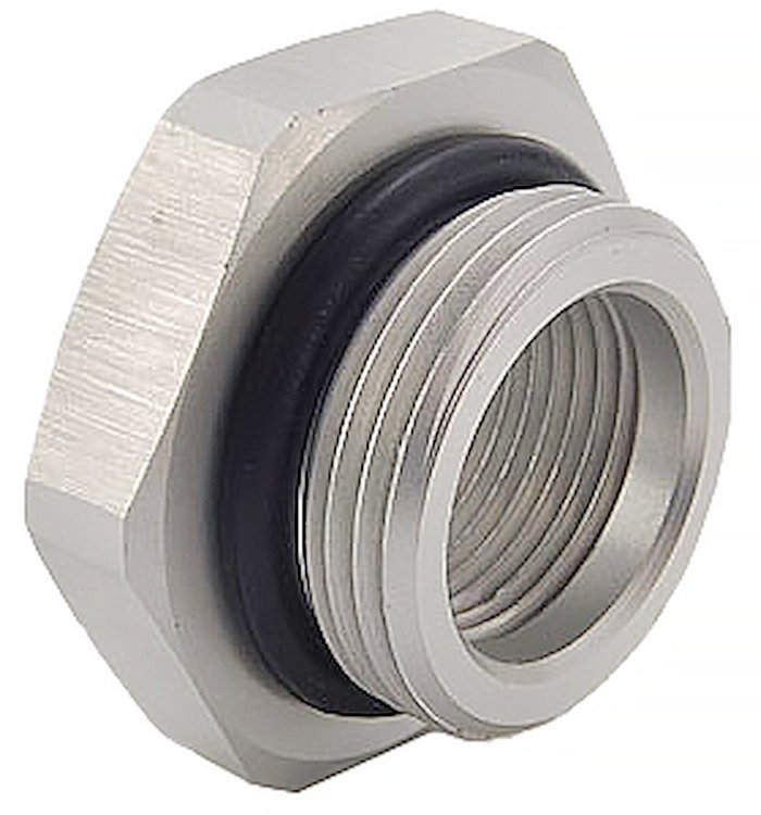 Block Adapter Fitting 1-5/16"-12 Male x 3/4" NPT Female