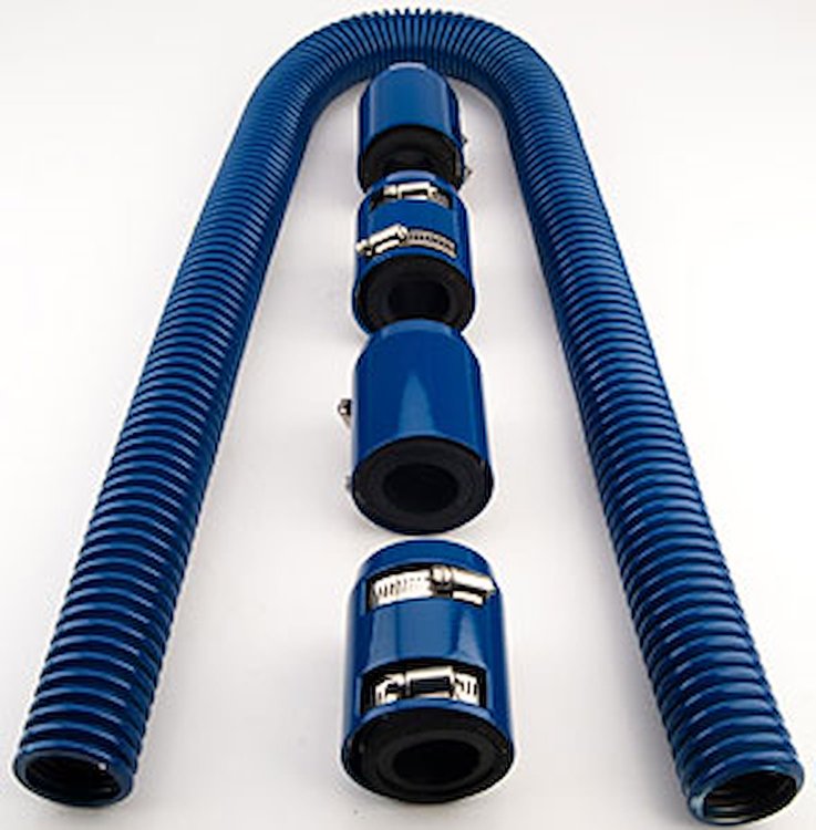 Stainless Steel Radiator Hose Kit Blue