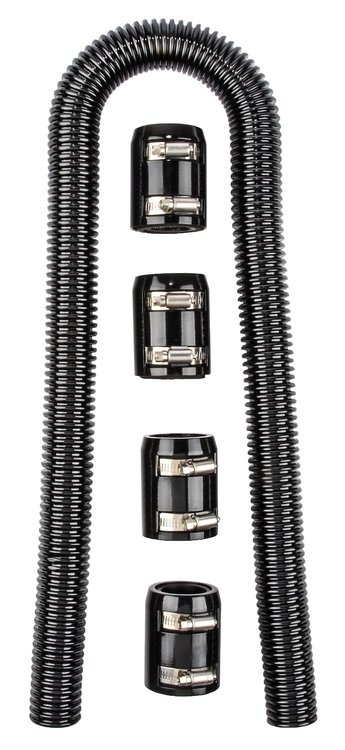 Stainless Steel Radiator Hose Kit Black