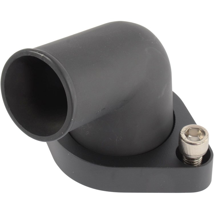 Aluminum Thermostat Housing for Small Block & Big Block Chevy, 90-degree Swivel Design [Satin Black]