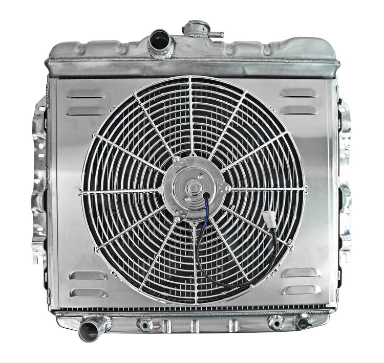 Aluminum Radiator & Fan Combo for Select 1965-1966 Mopar A Bodies With Small Block Engines [16 in. Fan]