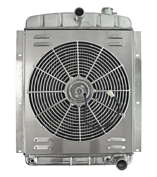 Aluminum Radiator & Fan Combo for 1942-1946 Chevrolet & GMC Trucks w/Chevy V8 Engine Conversion [16 in. Fan]