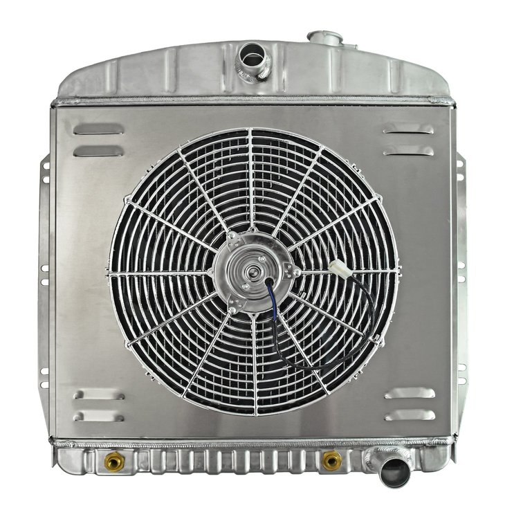 Reproduction Aluminum Radiator & Fan Combo for 1960-1962 Chevrolet Truck [16 in. Fan]
