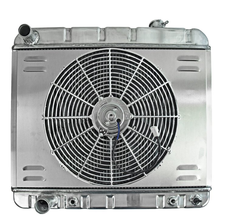 Reproduction Aluminum Radiator & Fan Combo for 1960-1965 Cadillac Models [16 in. Fan]