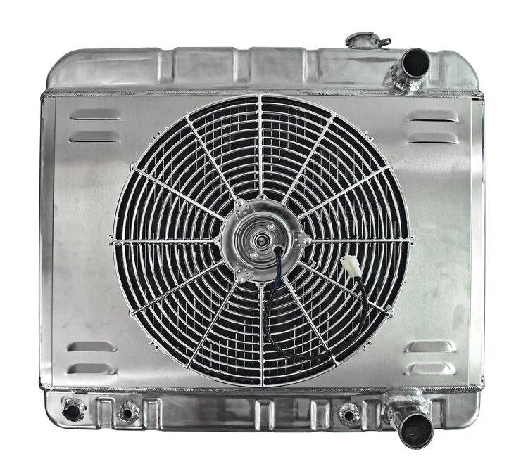 Aluminum Radiator & Fan Combo for 1964-1965 Pontiac GTO, LeMans, & Tempest Without Air Conditioning [16 in. Fan]