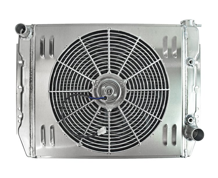 Aluminum Radiator & Fan Combo for 1967-1969 Chevrolet Camaro & Pontiac Firebird [Without Air Conditioning] [16 in. Fan]