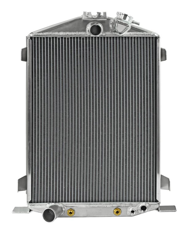 Aluminum Radiator for 1932 Ford HI-BOY with Ford V8 Engine and Full-Height Grill