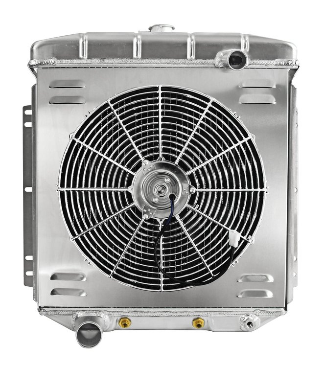 Aluminum Radiator & Fan Combo for Select 1954-1956 Ford Passenger Cars [16 in. Fan]