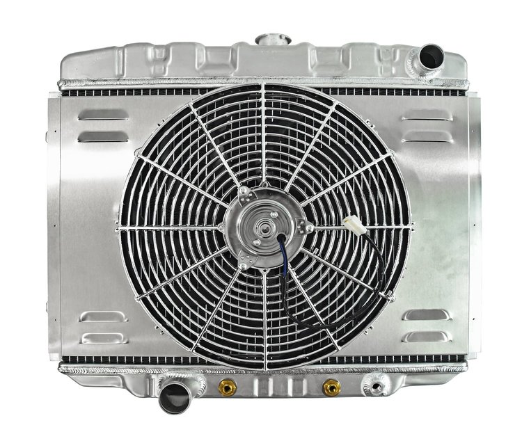 Aluminum Radiator & Fan Combo for 1968-1970 Ford Mustang & Mercury Cougar w/ Big Block [16 in. Fan]
