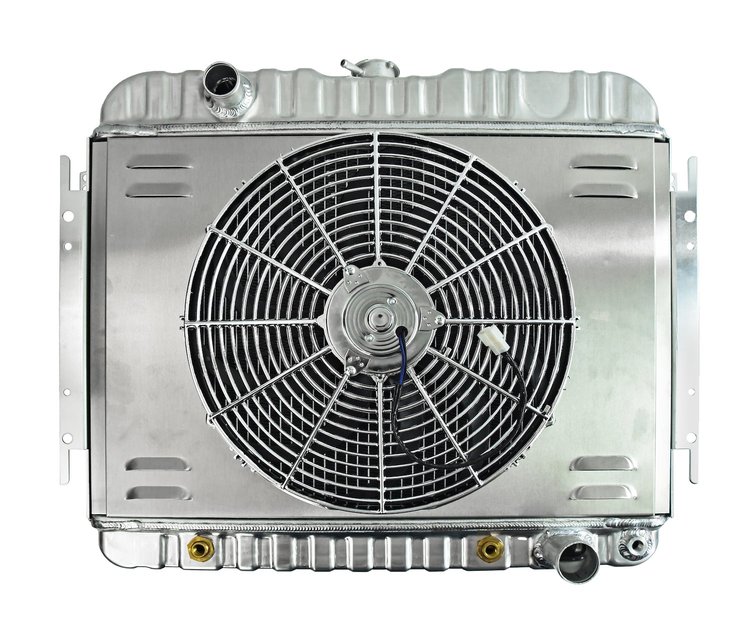 Aluminum Radiator & Fan Combo for Select 1965-1970 Fullsize Chevrolet Models [16 in. Fan]