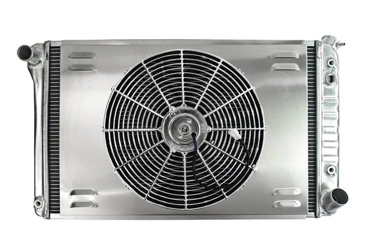 Reproduction Aluminum Radiator & Fan Combo for 1967-1972 Chevrolet & GMC Trucks with Heater Return [16 in. Fan]