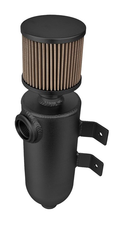 Black Oil Catch Can Breather Tank With Filter [-12 AN]
