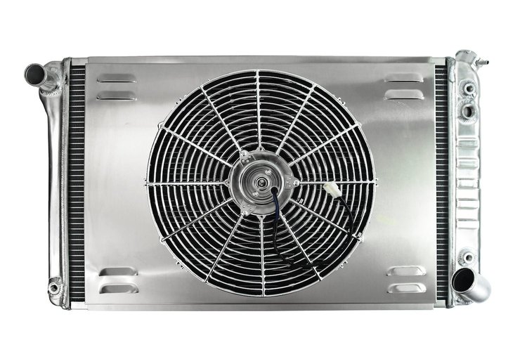 Aluminum Radiator & Fan Combo for 1977-1979 Chevrolet Corvette, 1965-67 Pontiac Full-Size Cars w/ V8 Engine [16 in. Fan]