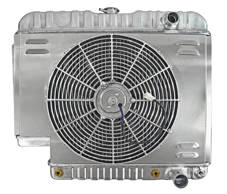 Aluminum Radiator & Fan Combo for Select 1959-1963 Chevrolet Full-Size Cars With Power Steering [16 in. Fan]