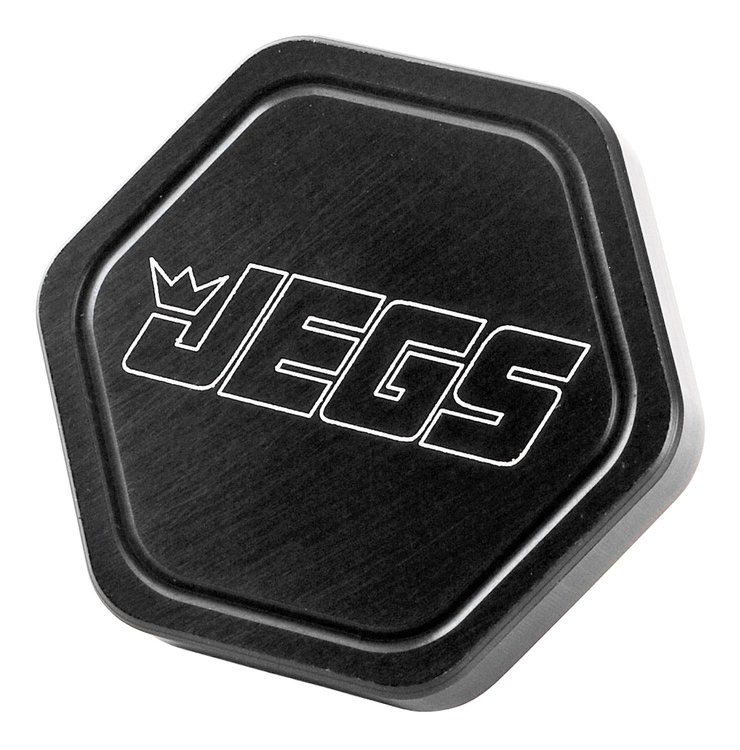 16 lb Radiator Cap With JEGS Logo [Black Billet Aluminum]