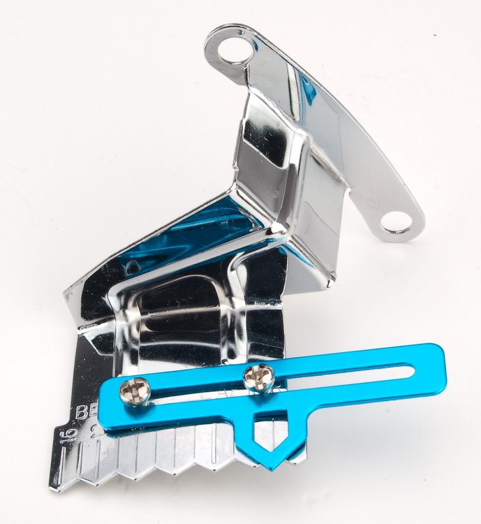 Chrome Timing Tab with Adjustable Pointer Small Block Chevy for 8" Balancer